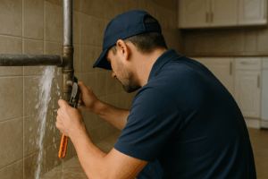 burst pipe plumber emergency